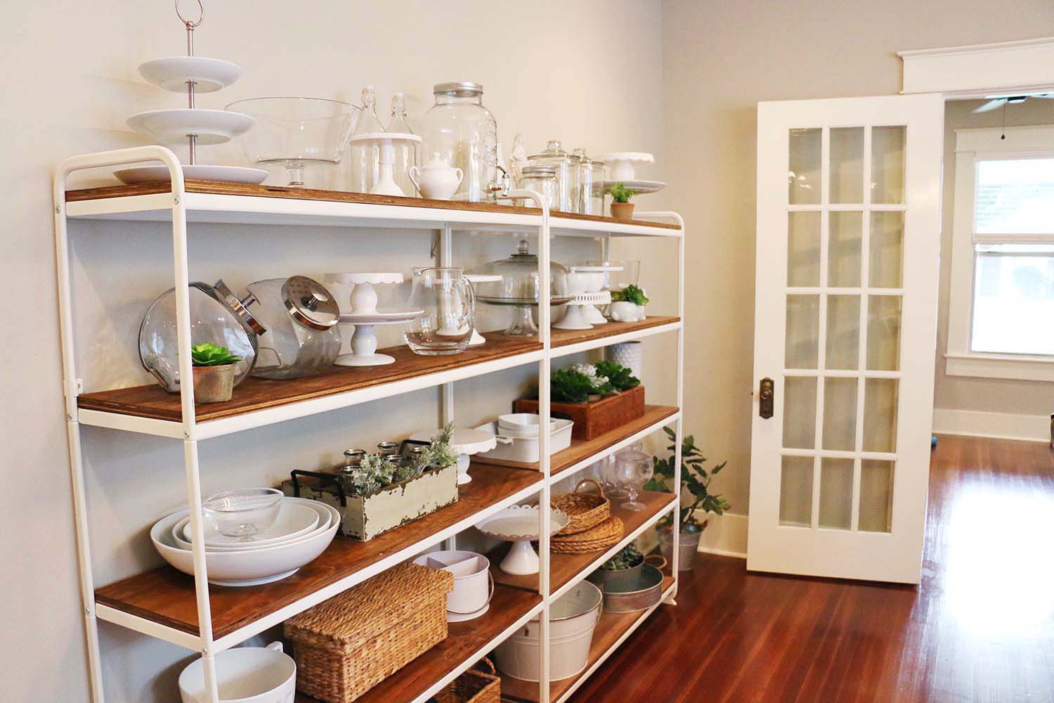 Metal IKEA Shelves Get Farmhouse Makeover At Home With Natalie