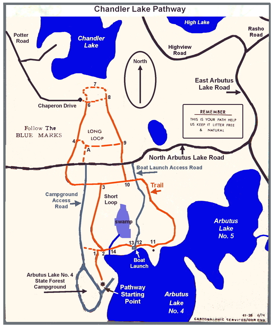 Chandler Lake Michigan Map ATI Consulting Northwestern Lower Michigan Trail Guide for hiking
