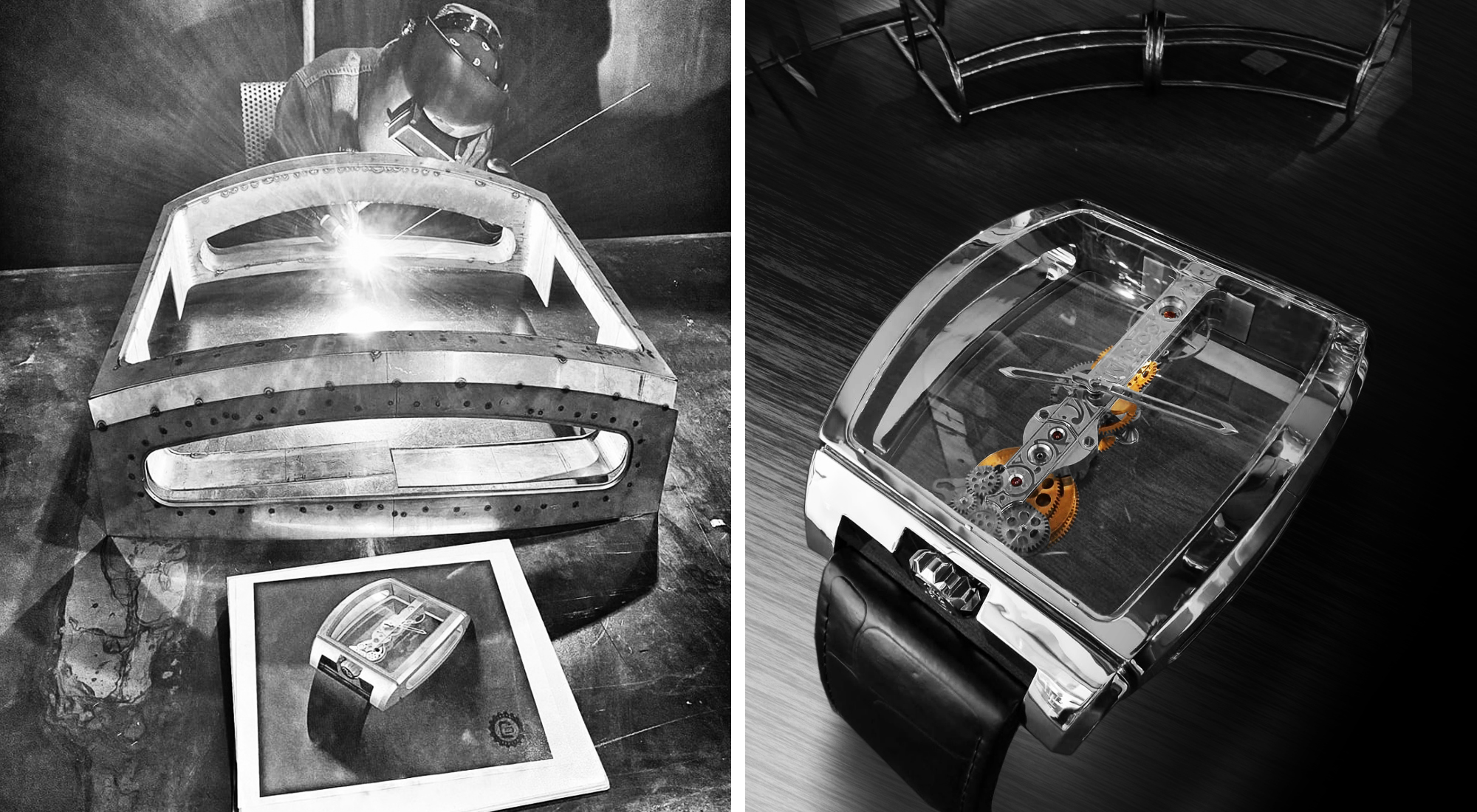 A Closer Look At The 125,000 Corum Golden Bridge Clock Coffee Table