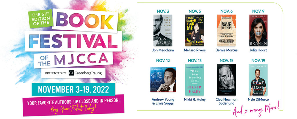 atlanta jewish book festival 2023 Marcus Jewish Community Center of Atlanta (MJCCA) in Dunwoody, GA