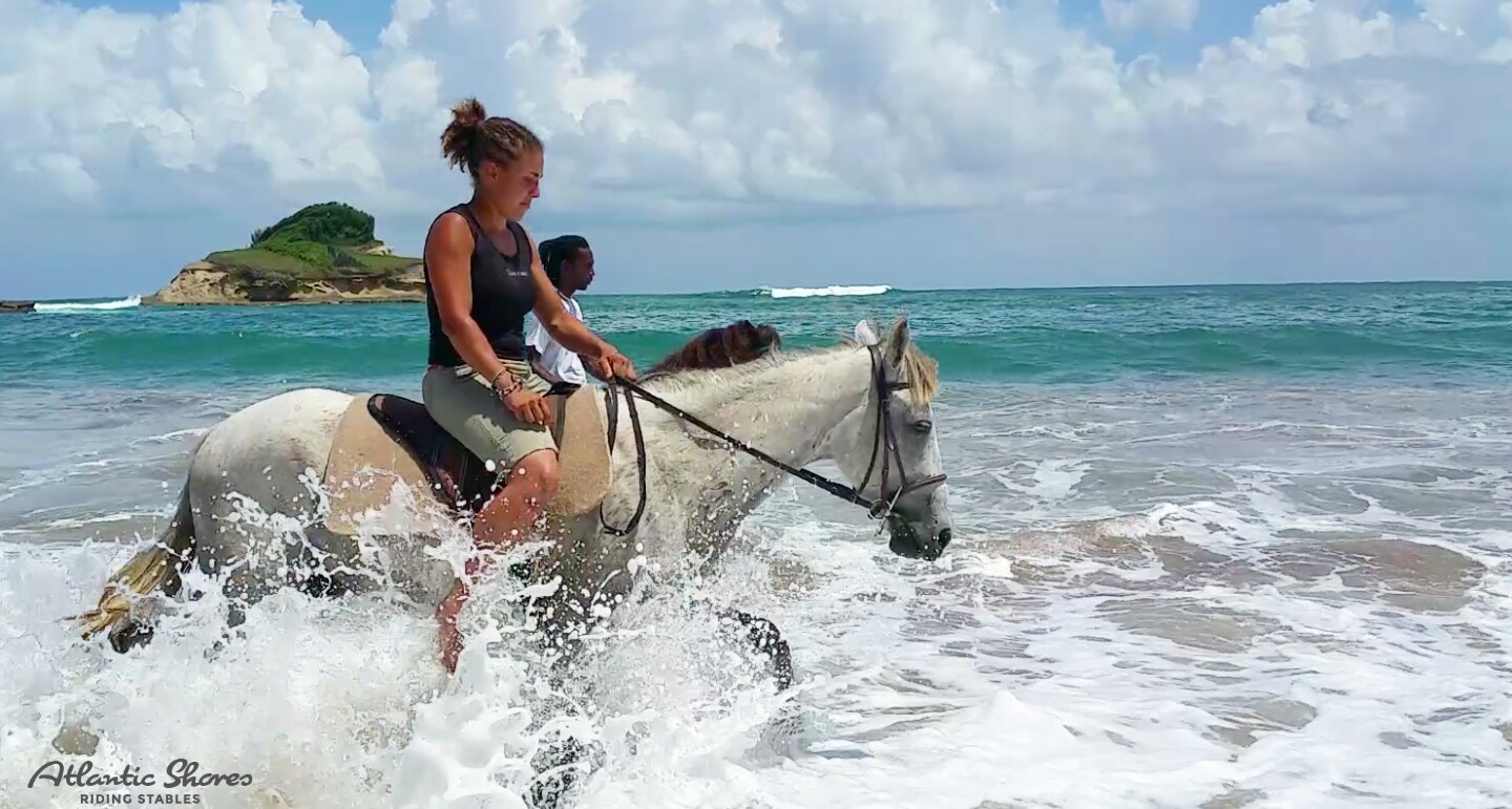 Horseback Riding In The Caribbean Atlantic Shores Riding Stables
