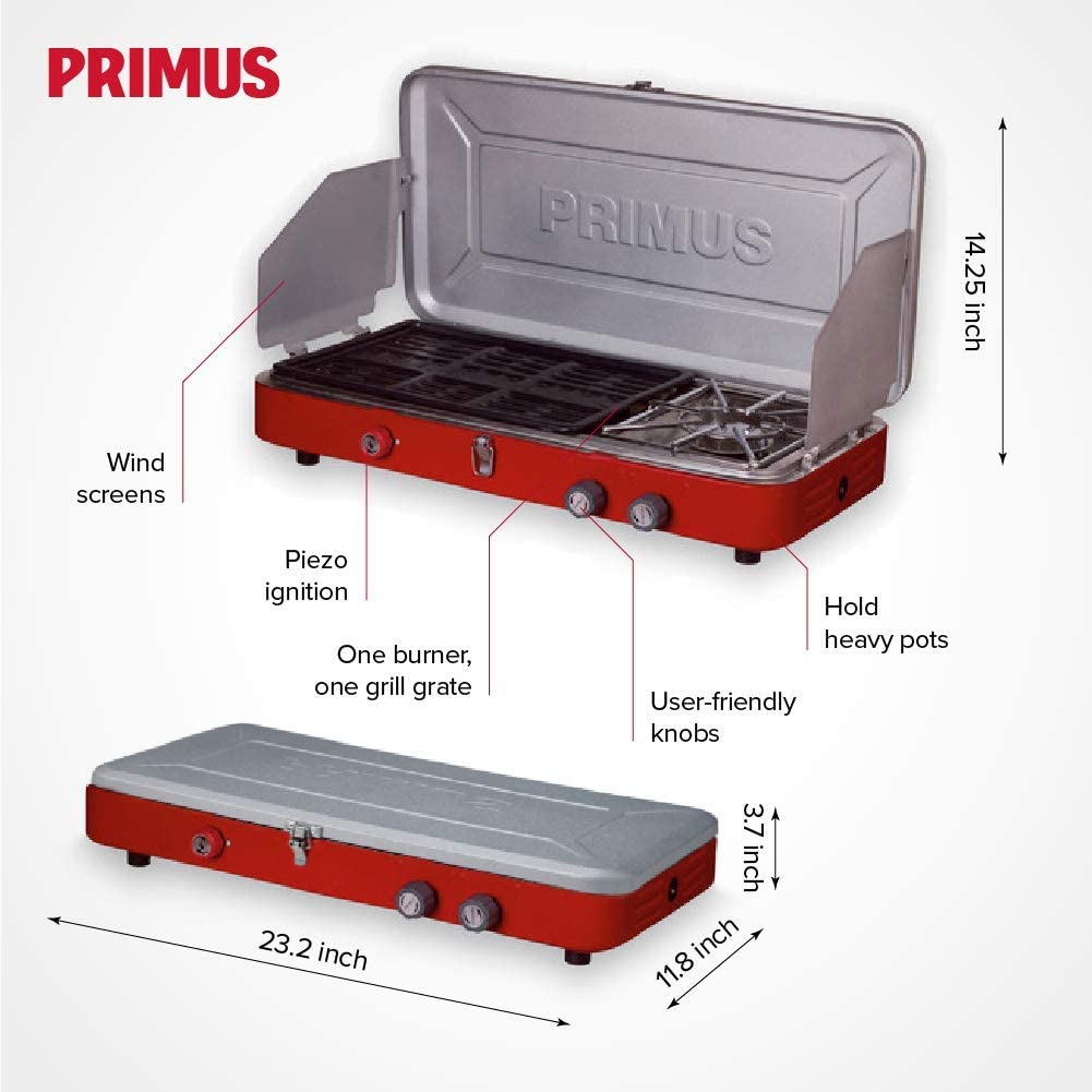 PRIMUS PROFILE DUAL PROPANE STOVE & GRILL Atlantic Rivers Outfitting