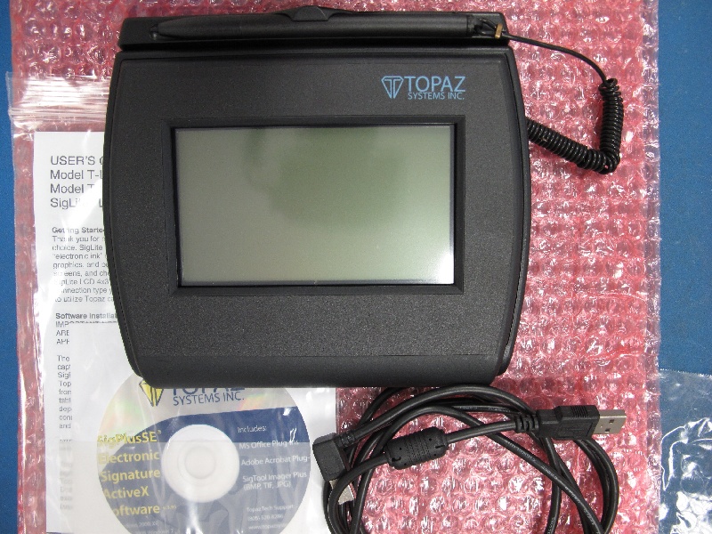 Topaz TLBK750BHSBR SigLite 4x3 Signature Pad Atlantic Semiconductor