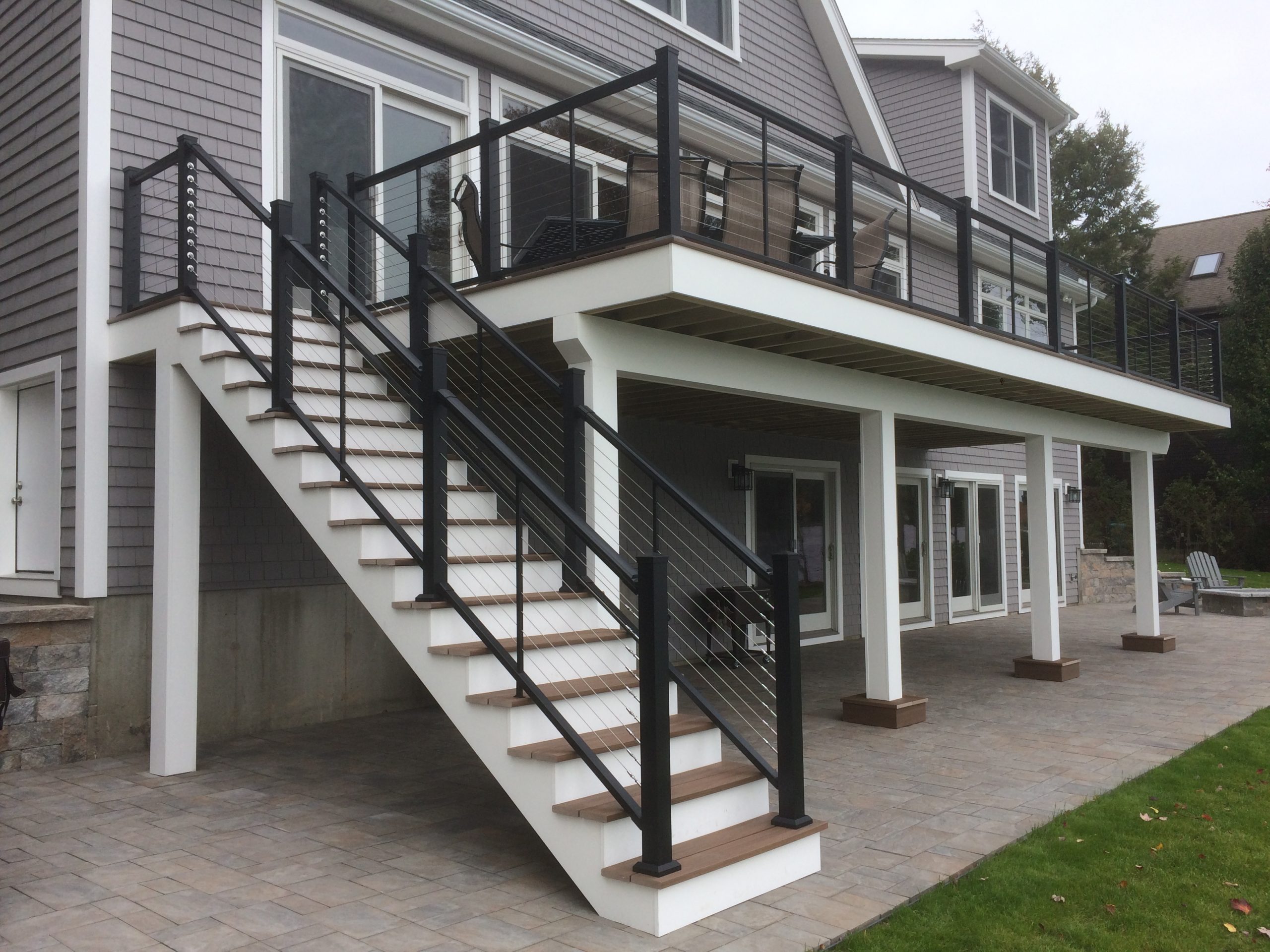 NOVA II Cable Railing System Lakefront in New Hampshire Atlantis Rail