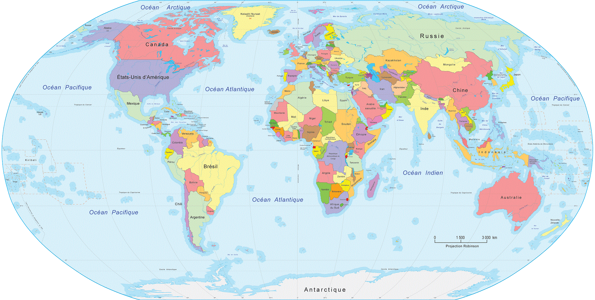 La Terre Carte Géographique Atlas Monde Cartes et informations sur les pays