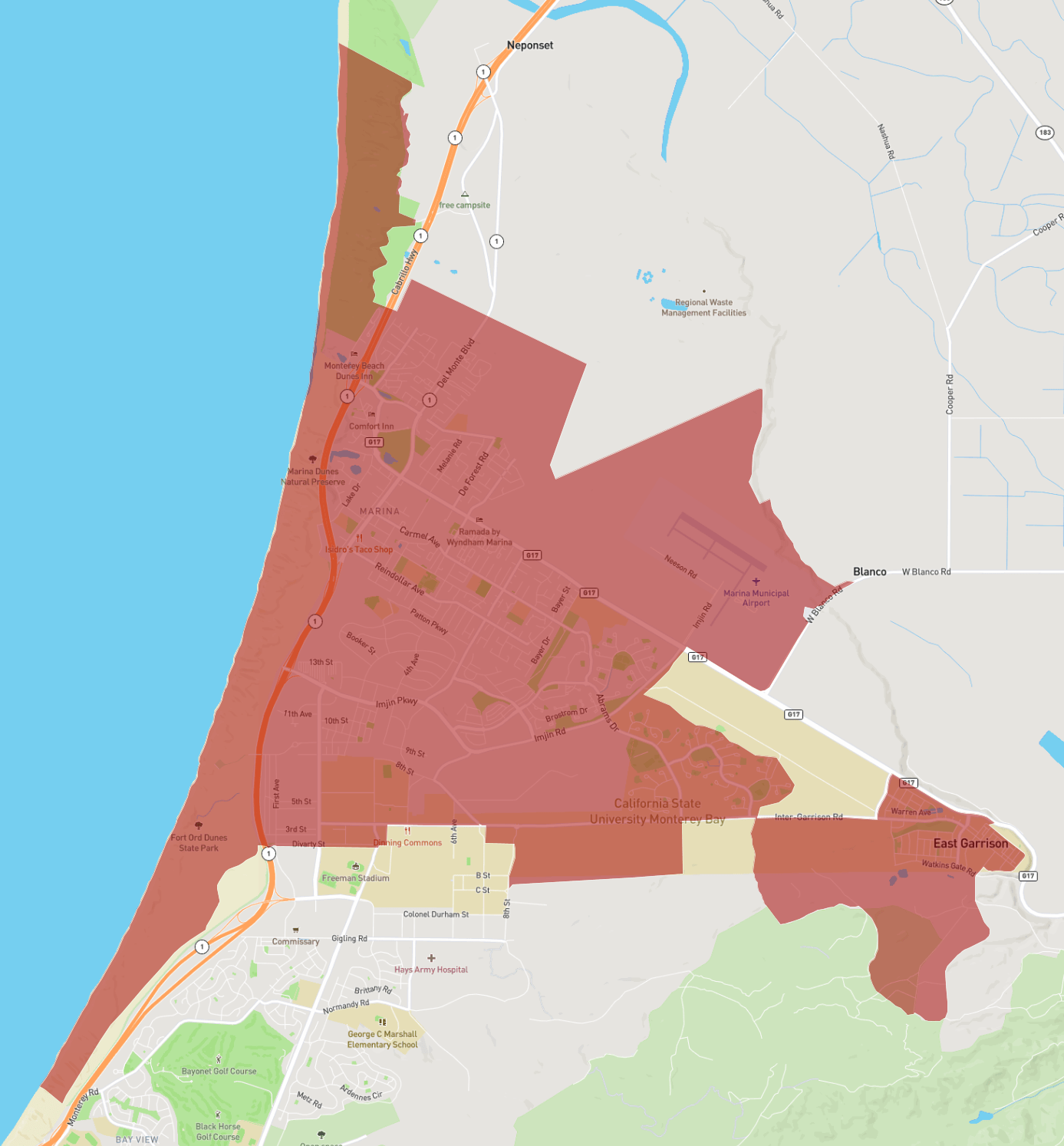 Zip Code 93933 - AtlasBig.com