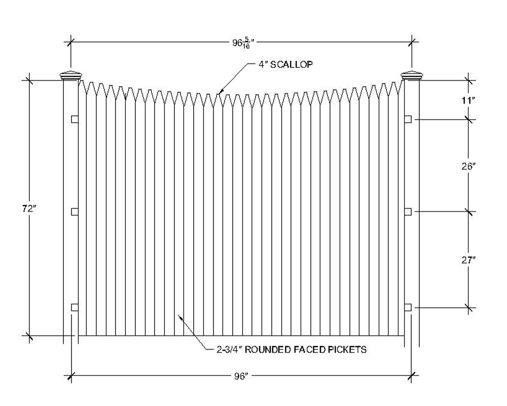 Stockade Style Fences by Atlas Outdoor