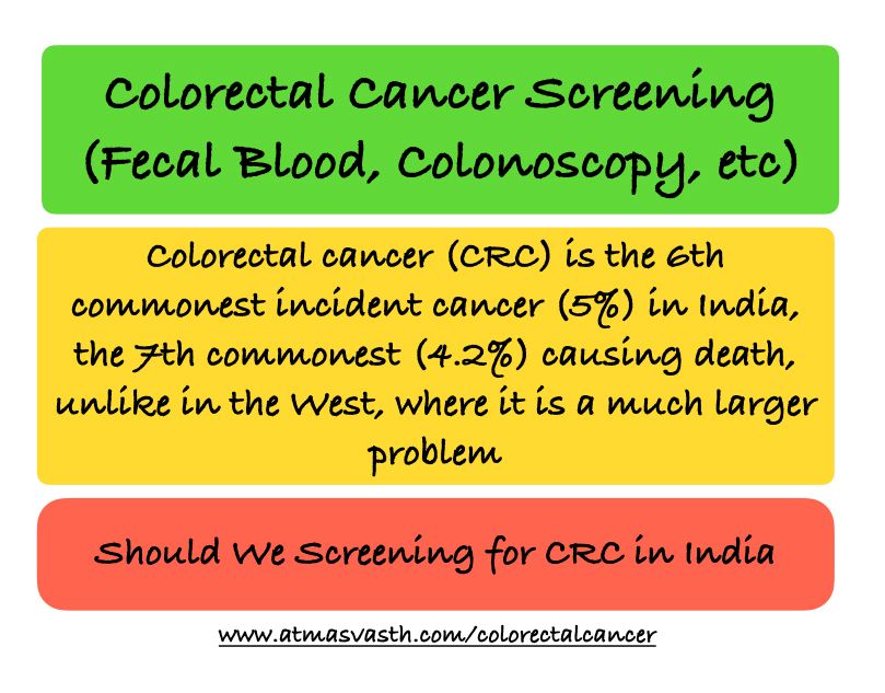 Colorectal Cancer Screening Is it of any Use in India?