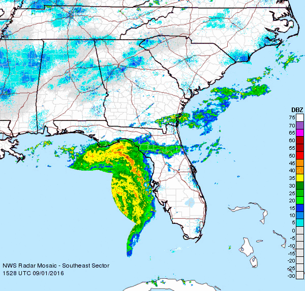 Nws Southeast Sector Radar Loop