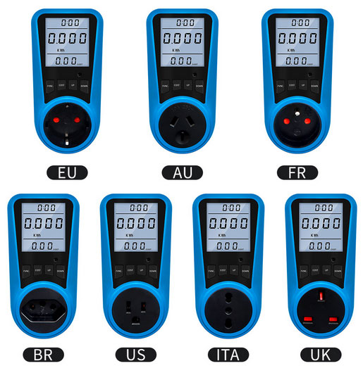 Plug in Digital Watt Meter, 7 Modes Display