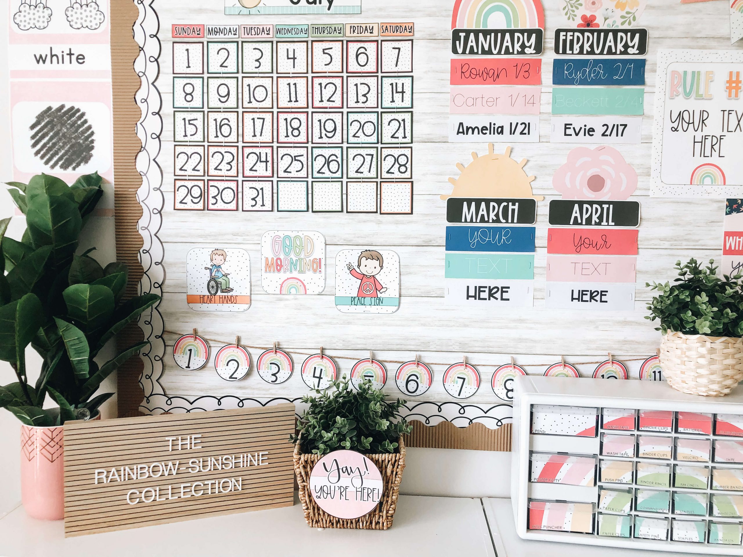 Rainbow Classroom Decor — Stephanie Nash A Touch of Class Teaching