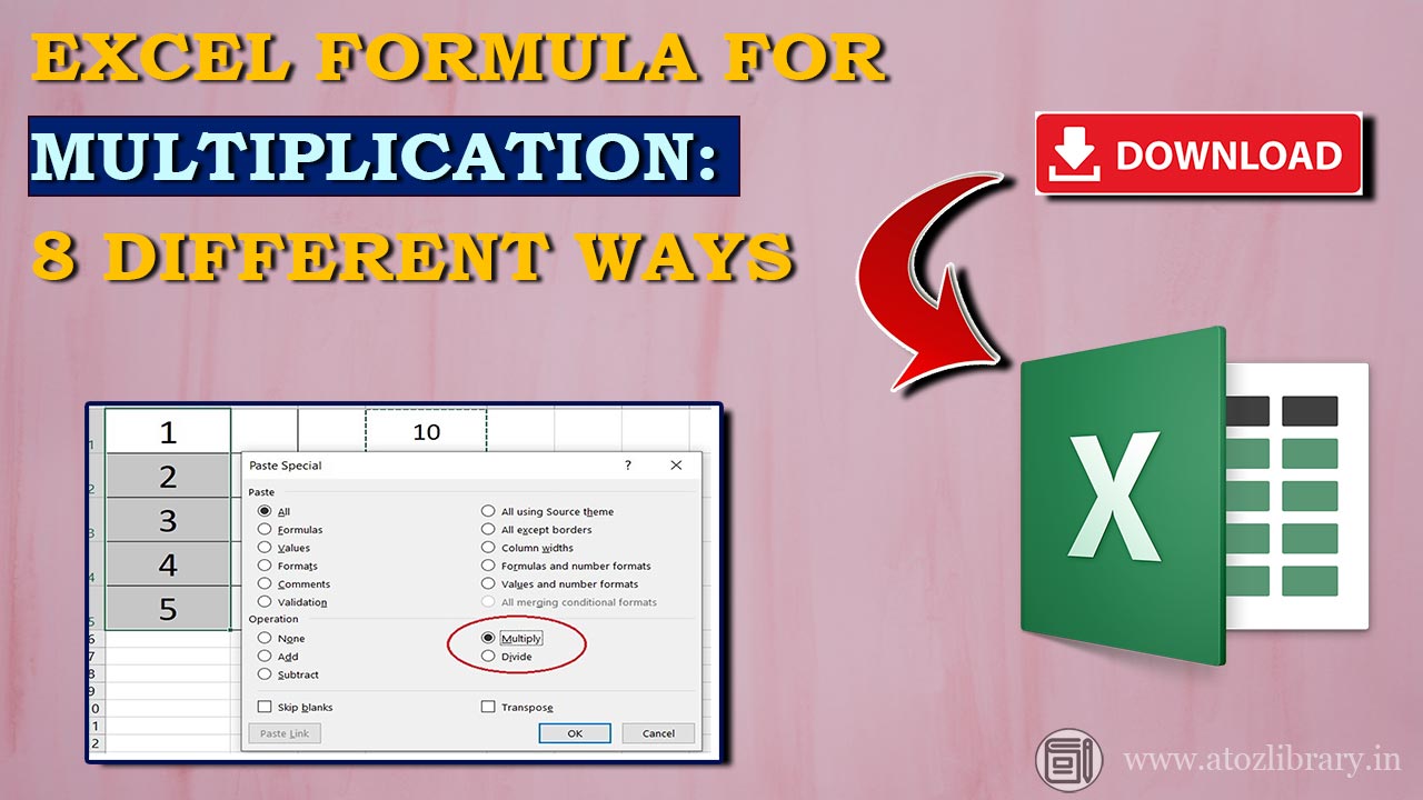 excel * in formula Archives AtoZ Library