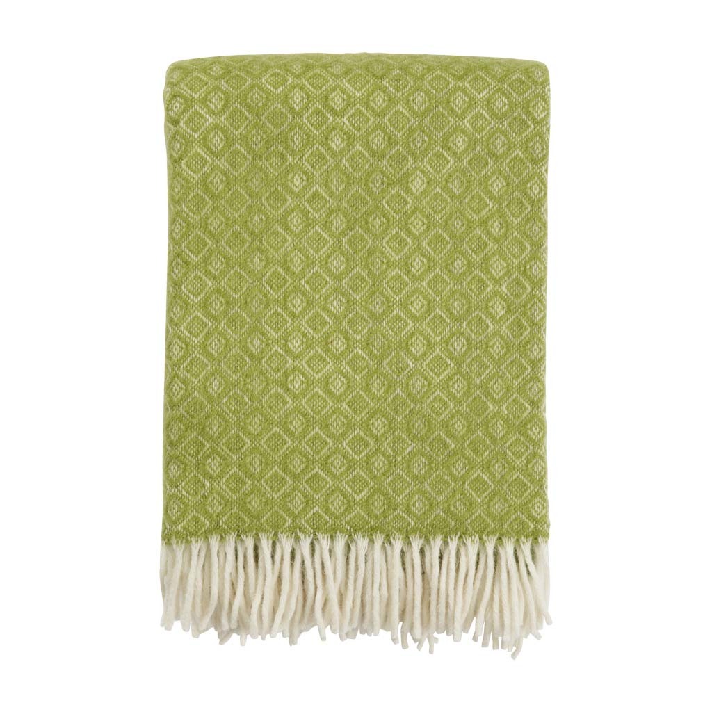 Klippan Havanna Eco Wool Throw Green