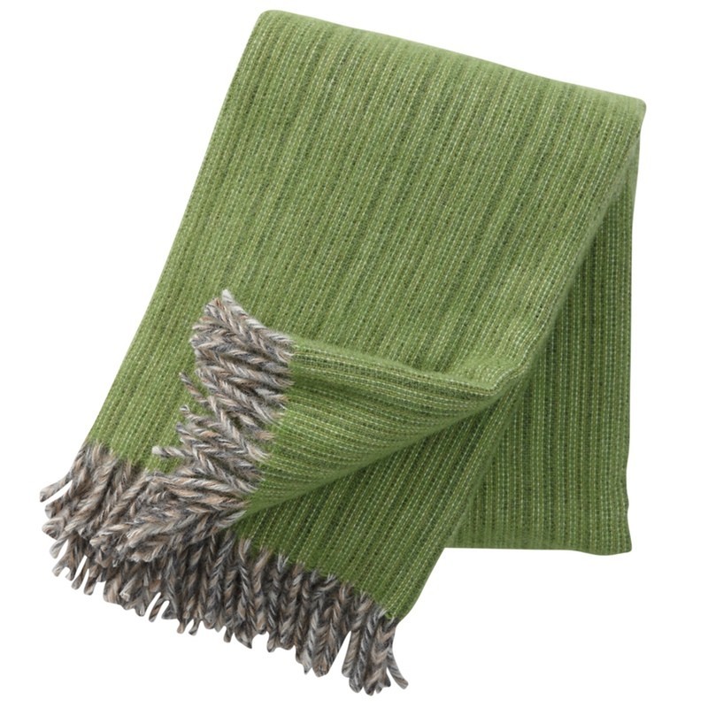 Klippan Bjork Eco Wool Throw Green