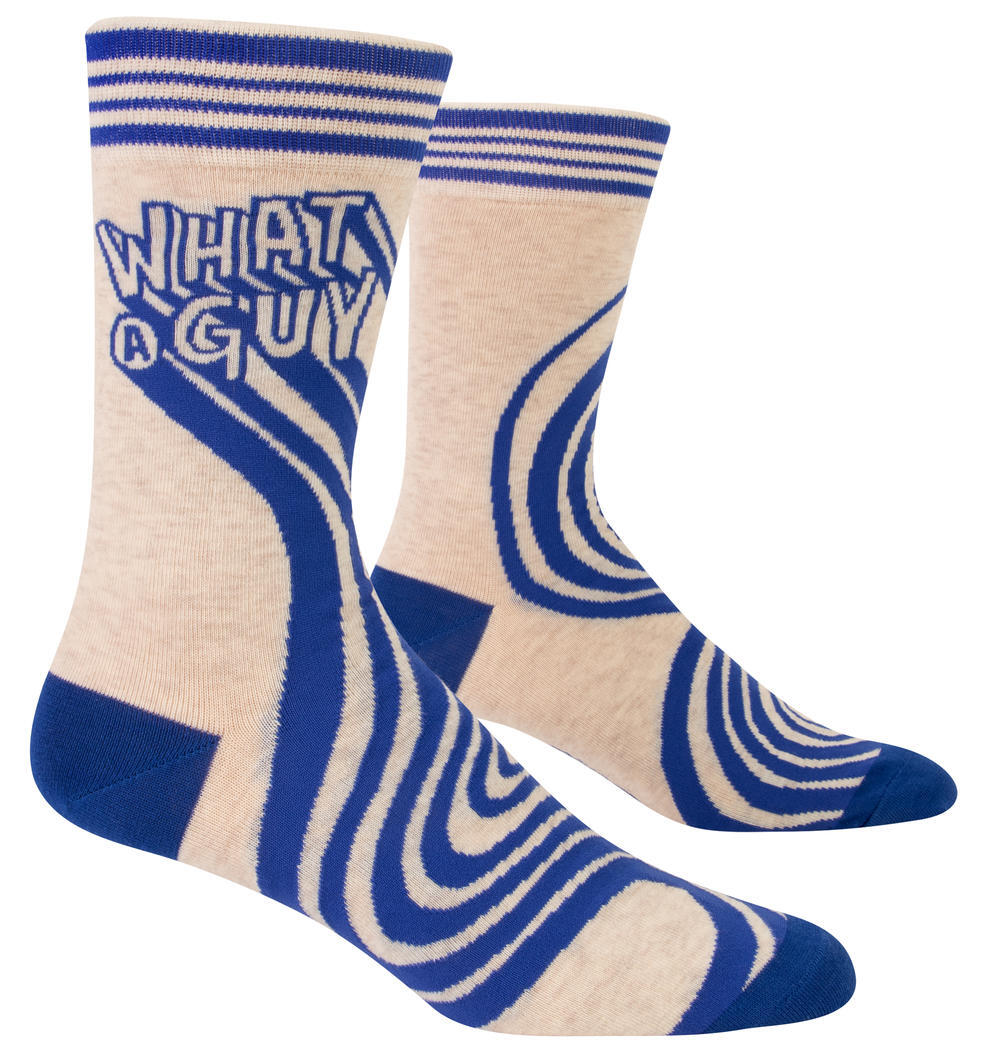 Blue Q What A Guy Men's Crew Socks