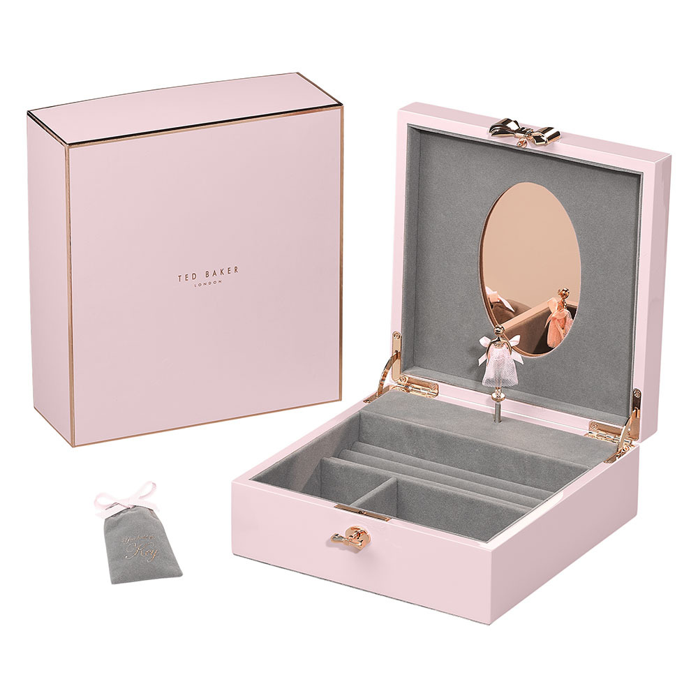 Ted Baker Lacquer Pink Jewellery Box