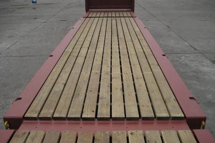 Used 40 ft Flat Rack Shipping Container for Sale ATS Containers