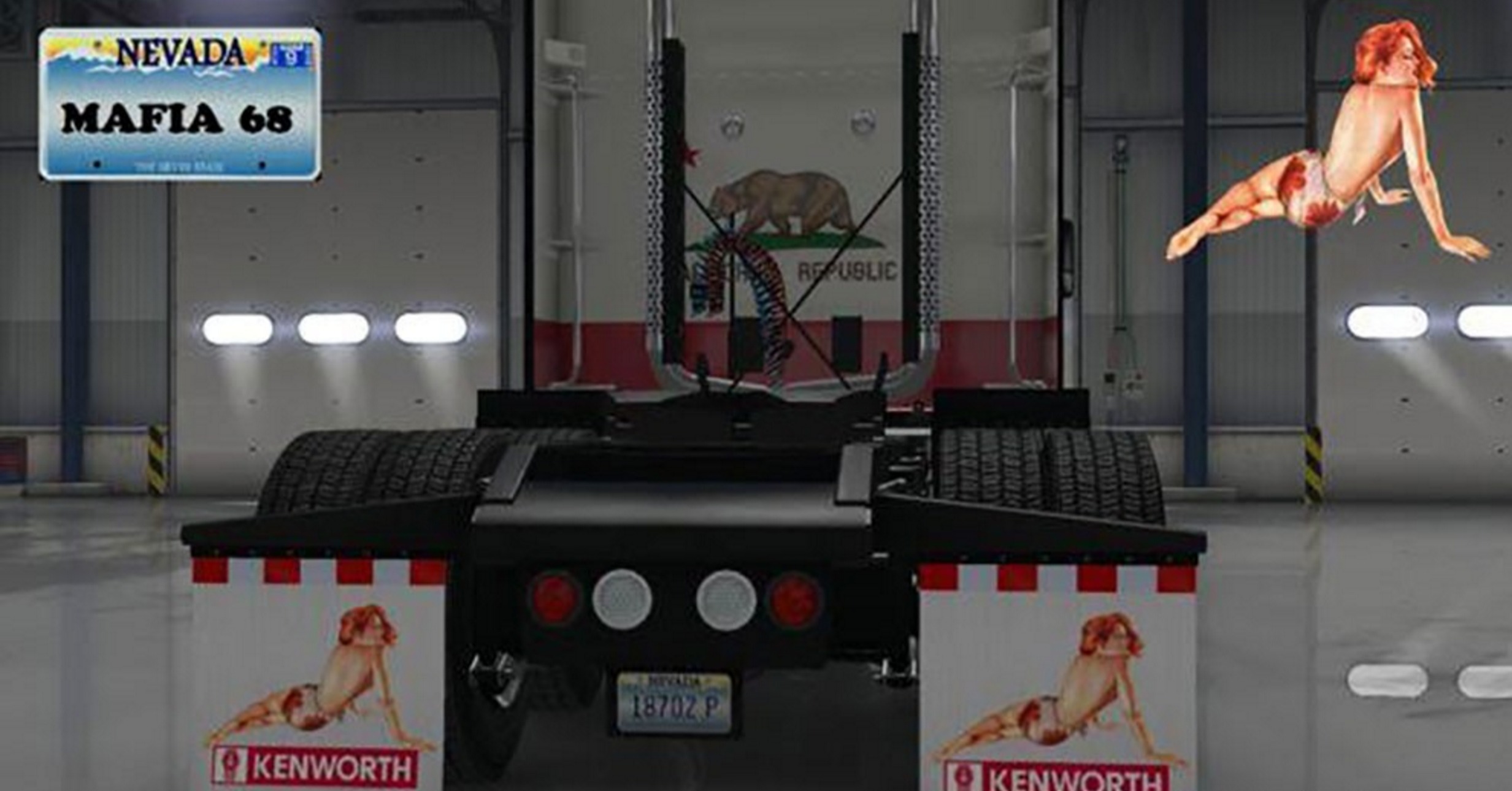 Aradeth’s HD Rear Mudflaps slightly edited Mod ATS Mod American