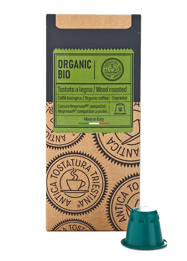 Organic bio Coffee Antica Tostatura Triestina Tostato a legna