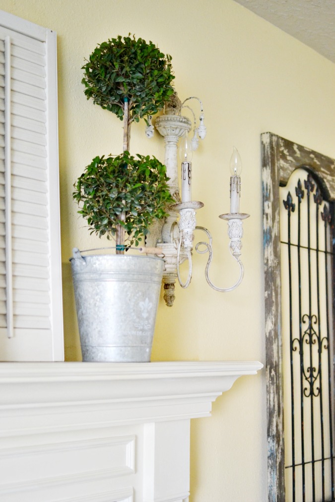 Easter Mantel At The Picket Fence