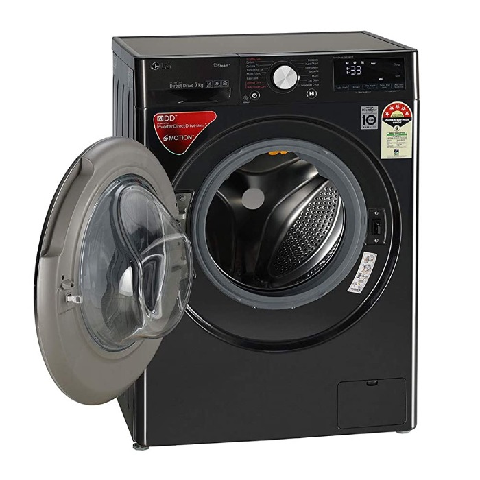 LG 7Kg 5 star Inverter Wifi Front Load Washing Machine (FHV1207ZWB, VCM