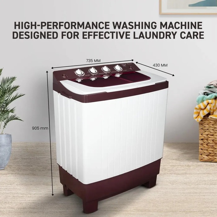 Amstrad AMWS65PW 6.5 kg Semi Automatic Washing MachineAttinkara