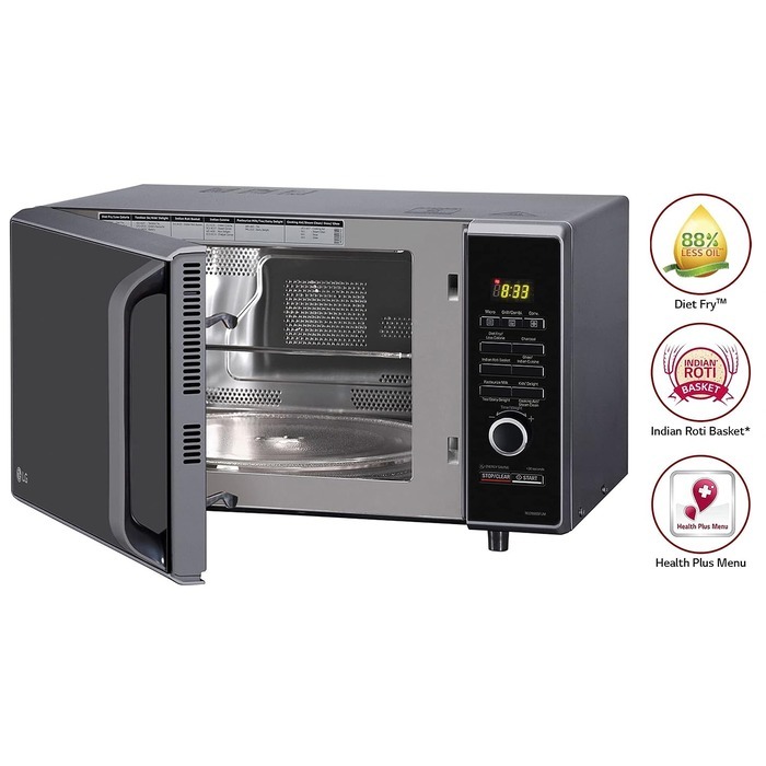 LG 28 L Convection Microwave Oven (MC2886BFUM, Black, 360 Degree