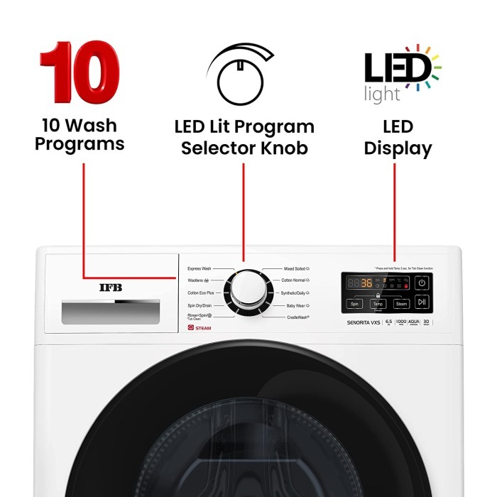IFB SENORITA VXS 6510 Fully Automatic Front Load Washing Machine 6.5 KG
