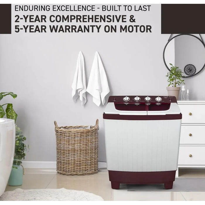 Amstrad AMWS65PW 6.5 kg Semi Automatic Washing MachineAttinkara