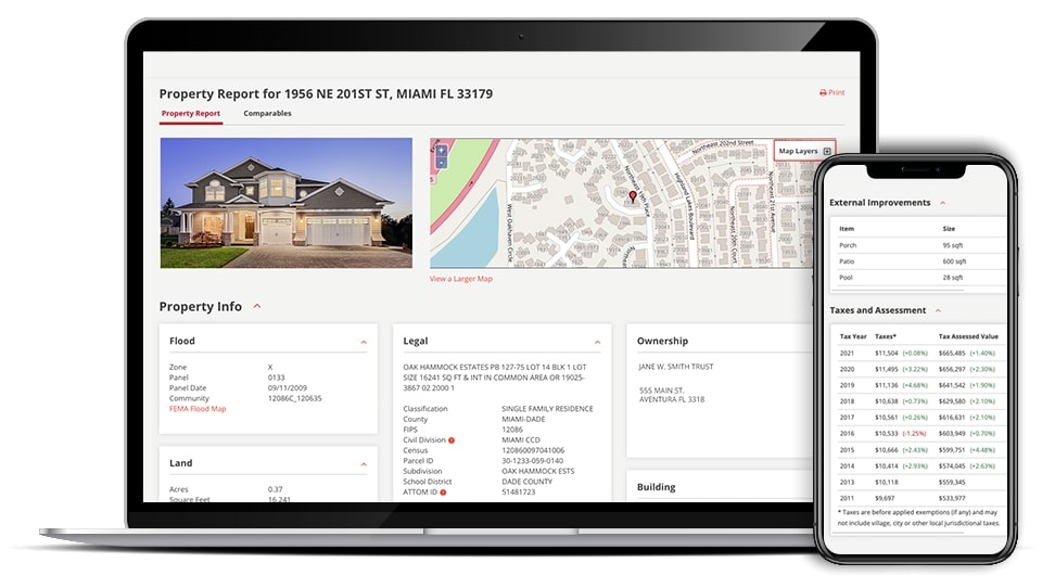 Real Estate and Property Reports Property Navigator by ATTOM