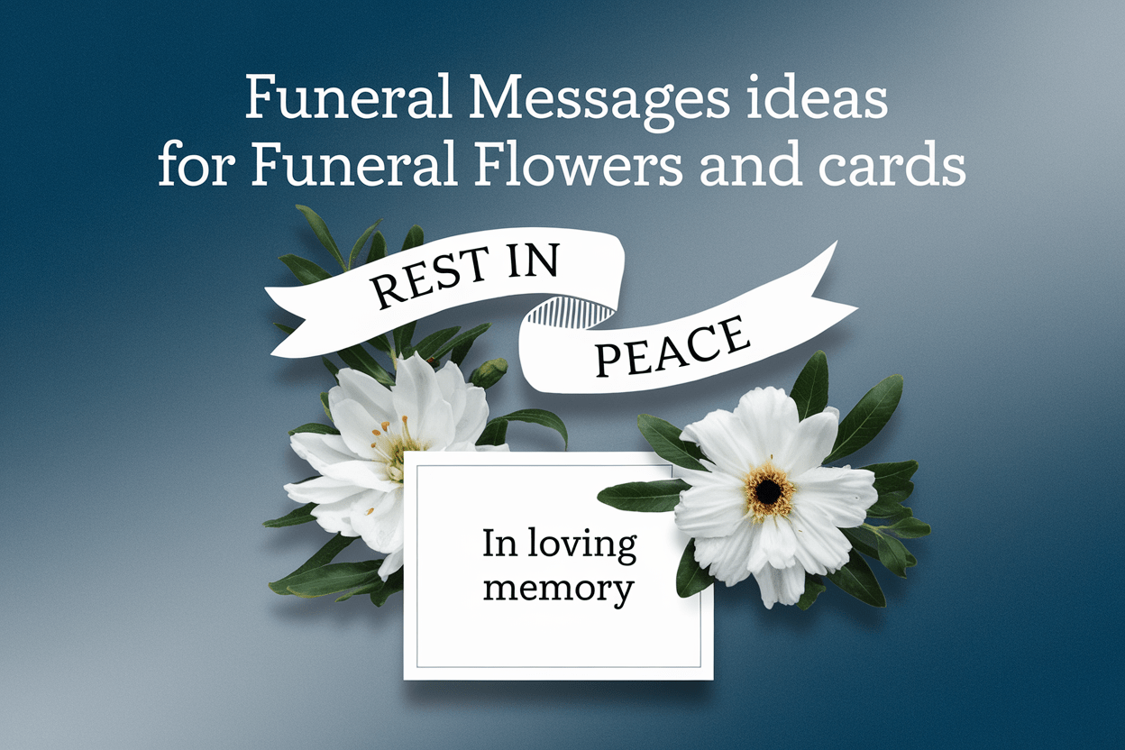 100 Funeral Messages For Funeral Flowers and Cards Attraction Diary