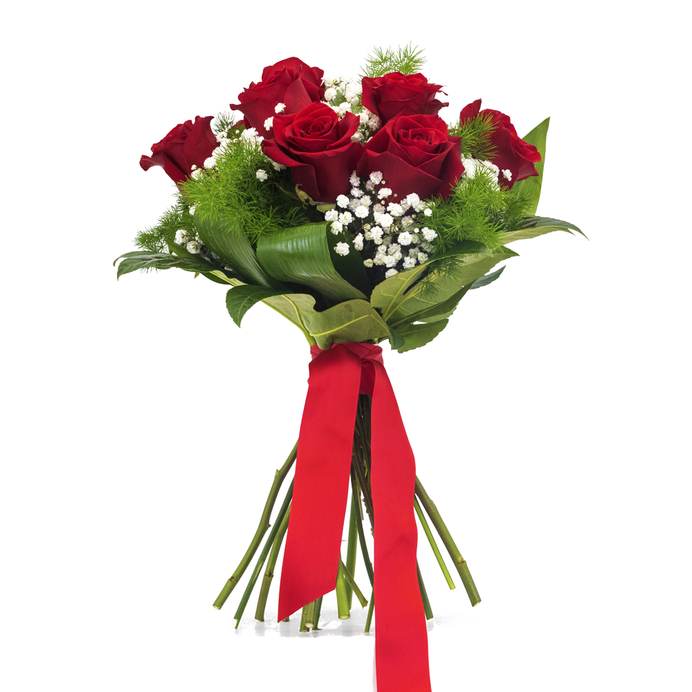 Round Bouquet with 11 Red Roses Tulipa