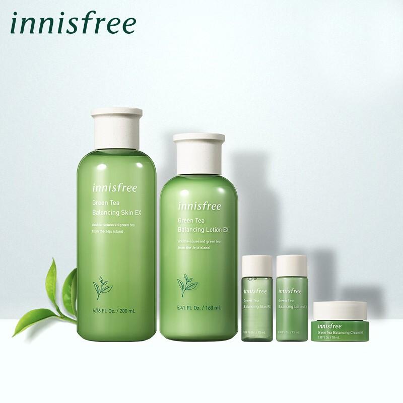 [Innisfree] Green Tea Balancing Skin Care Set EX • AURANGE Candles