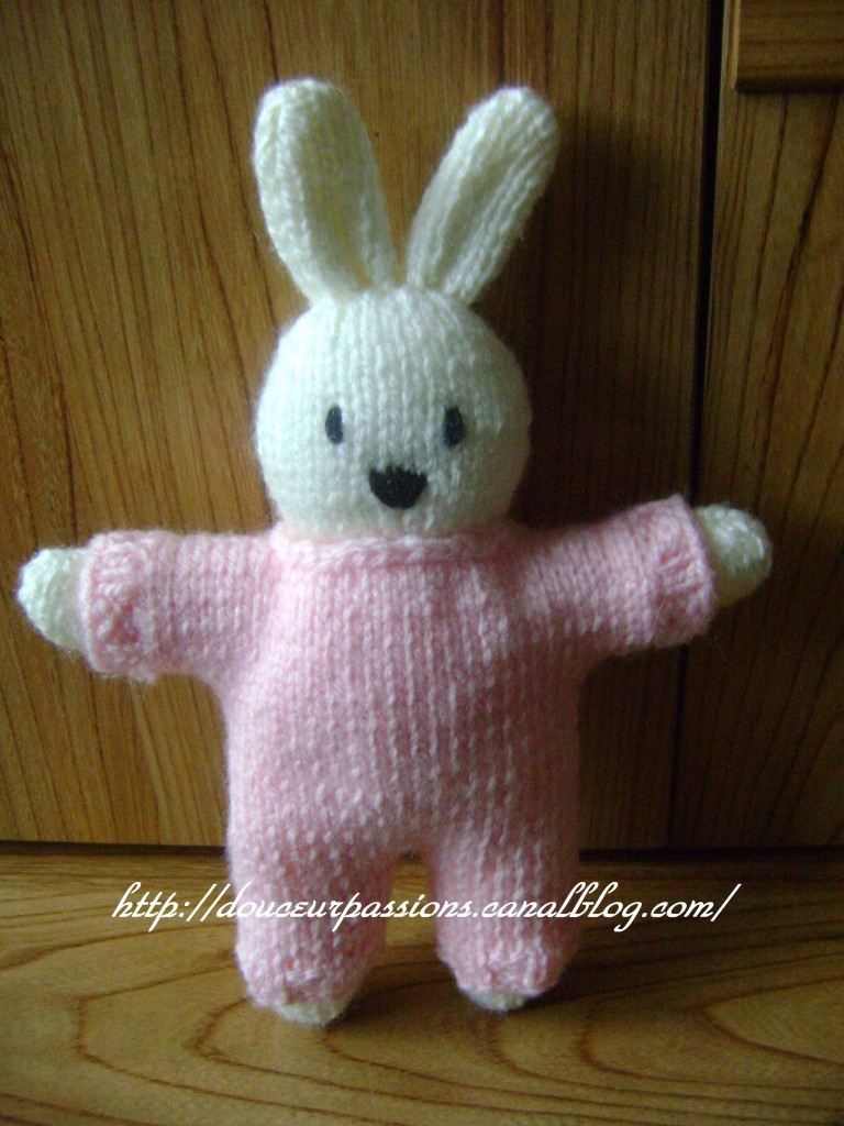 patron tricot lapin