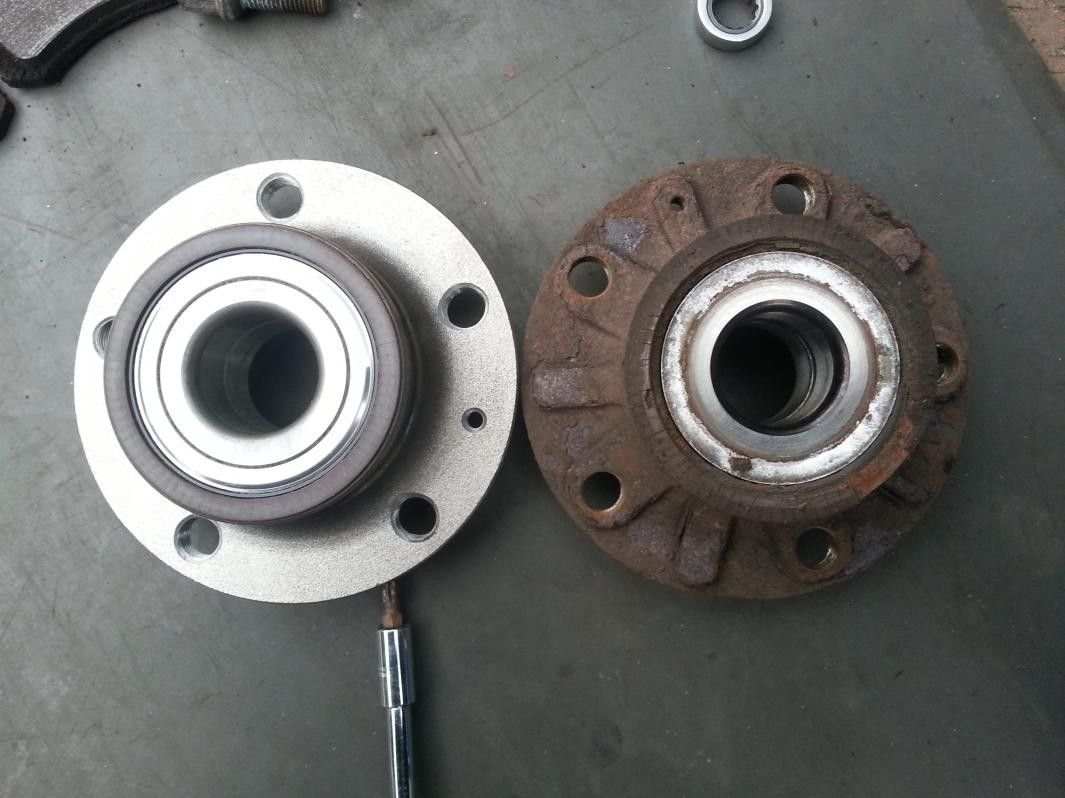 HELP! rear wheel bearing wrong size ? abs + esp fault