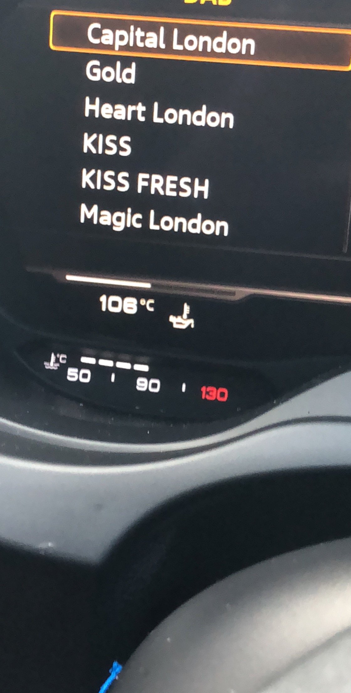 Facelift Normal oil temperature