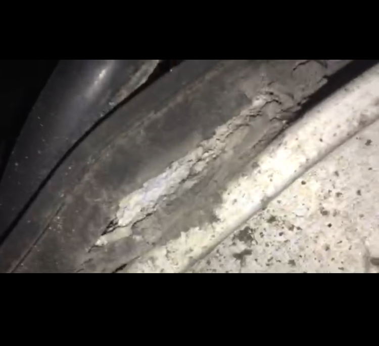 Rear suspension mount corroded