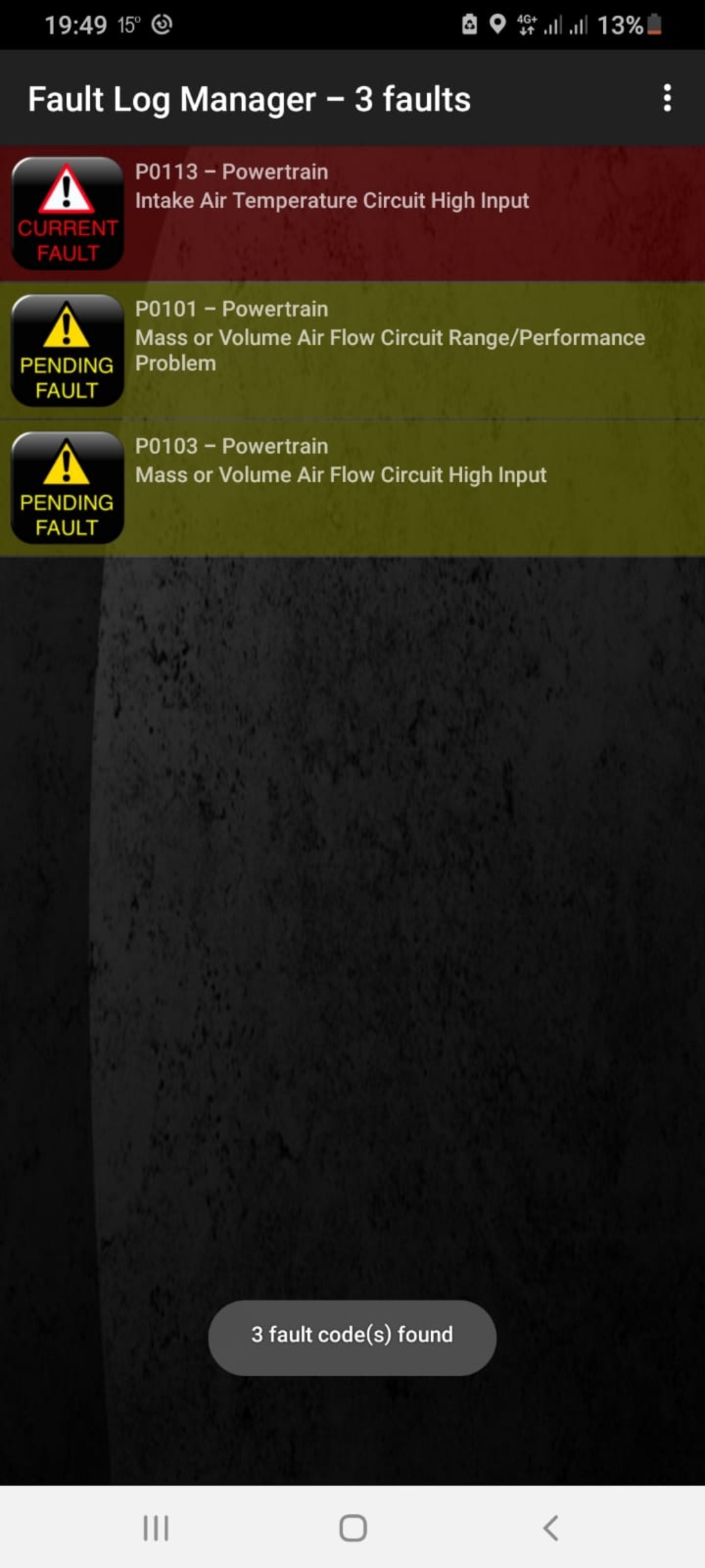 Car going on limp mode (P0113 P0103, P0101) | Audi-Sport.net