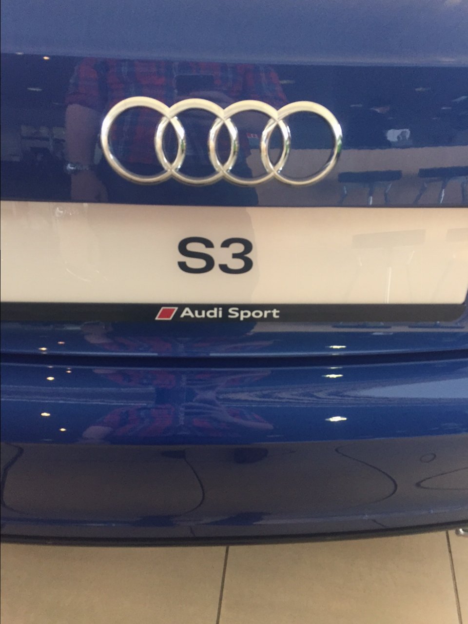 Audi Sport number plate surround