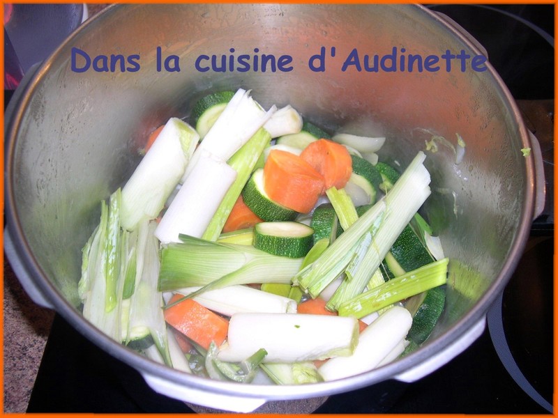 Ma soupe "régime" Dans la cuisine