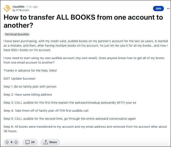 4 Ways To Transfer Audible Books to Another Account www