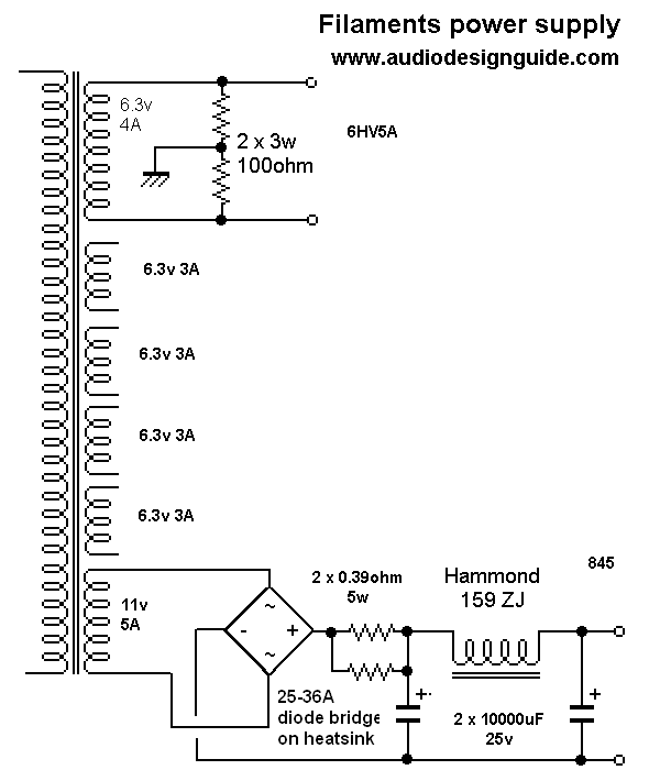 845 Amplifier with only two stages