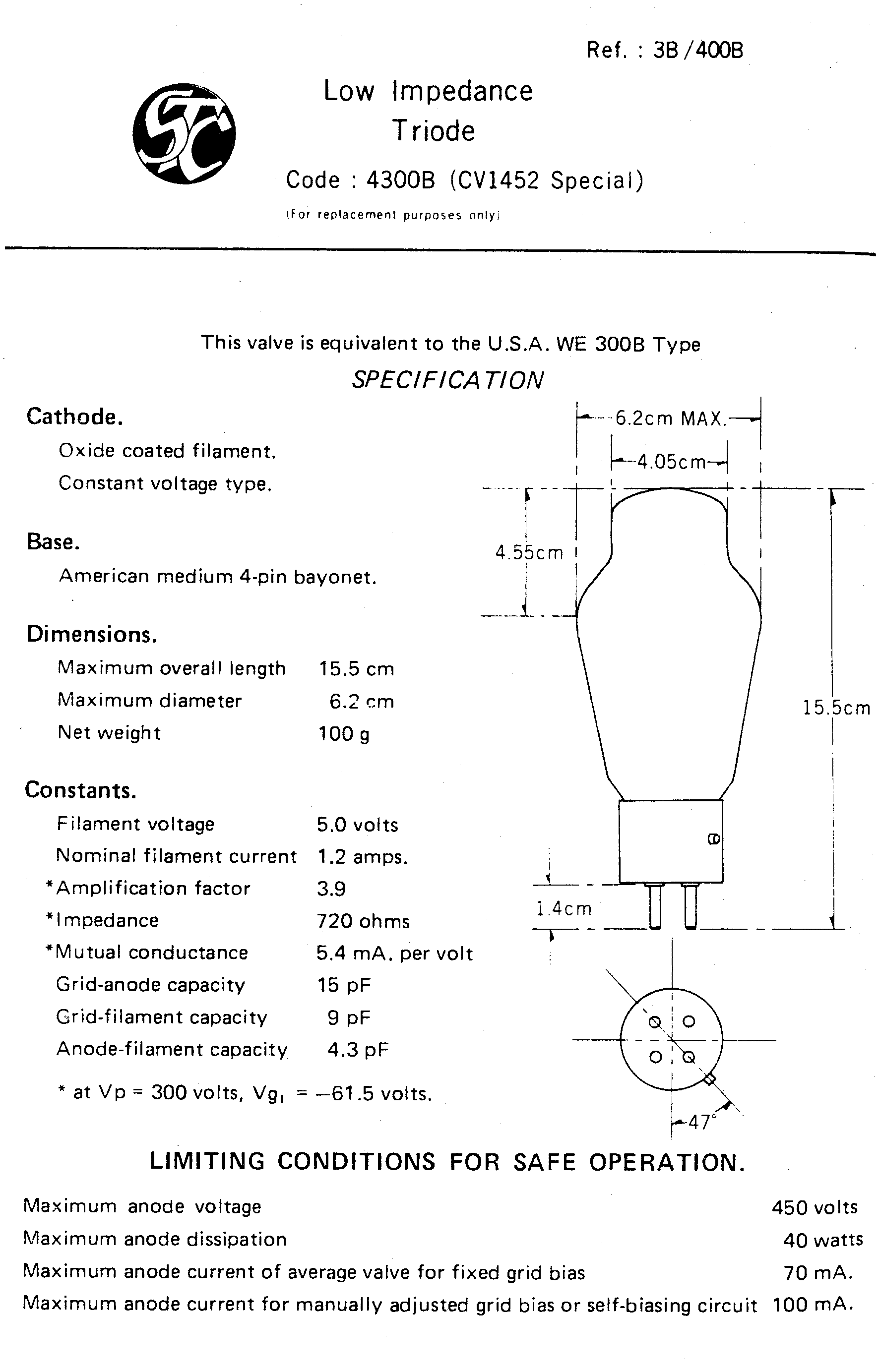 the new reference 4300B amp