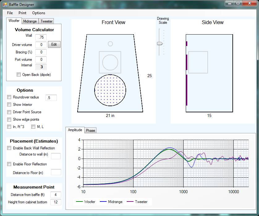 speaker size calculator
