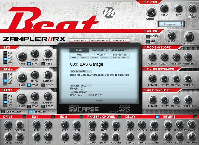 Zampler RX Kostenlose VST Sample Workstation