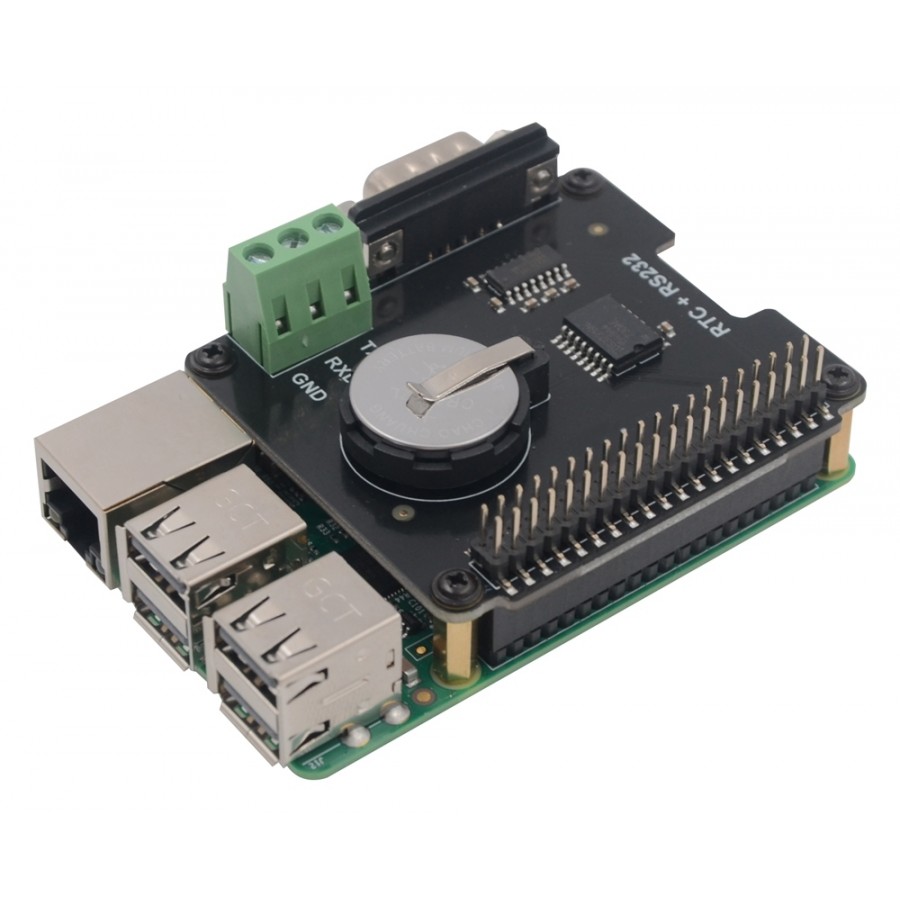 SUPTRONICS X230 Real Time Clock Module with RS232 Serial Port for