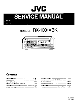 Jvc Jvc Rx Service Manuals — Free PDF | Audio Service Manuals