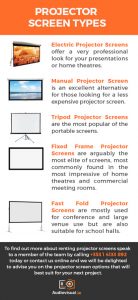 Screens for Projectors | Projector Screen Rental Info