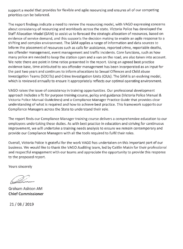 Parole Letter Of Support Sample Western Australia