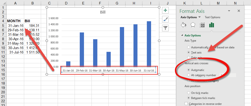 Date Axis in Excel Chart is wrong • AuditExcel.co.za